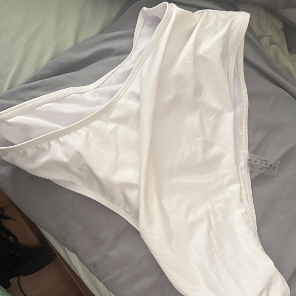 Women's White Bathing Suit Bottoms